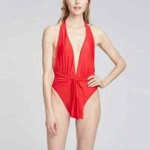 NEW RACHEL ROY SCARLETT HALTER SUIT RED SMALL